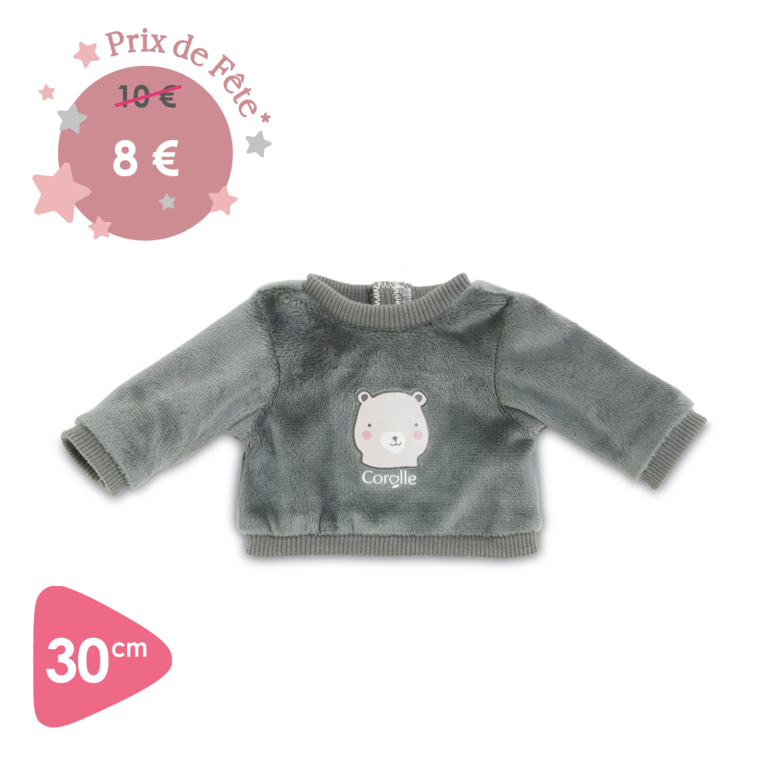 Sweat Ourson pour poupon 30 cm