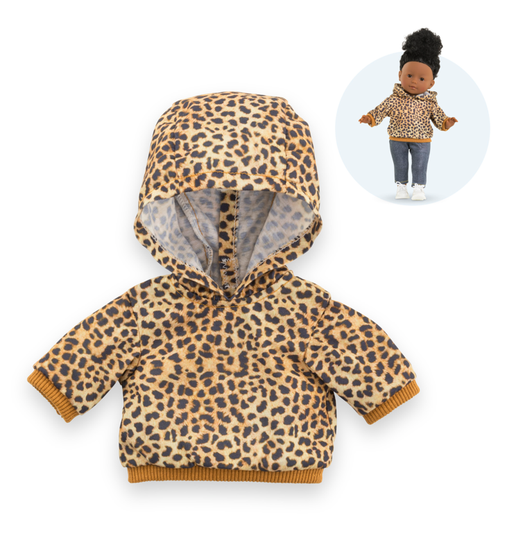 Sweat Léopard pour poupée ma Corolle