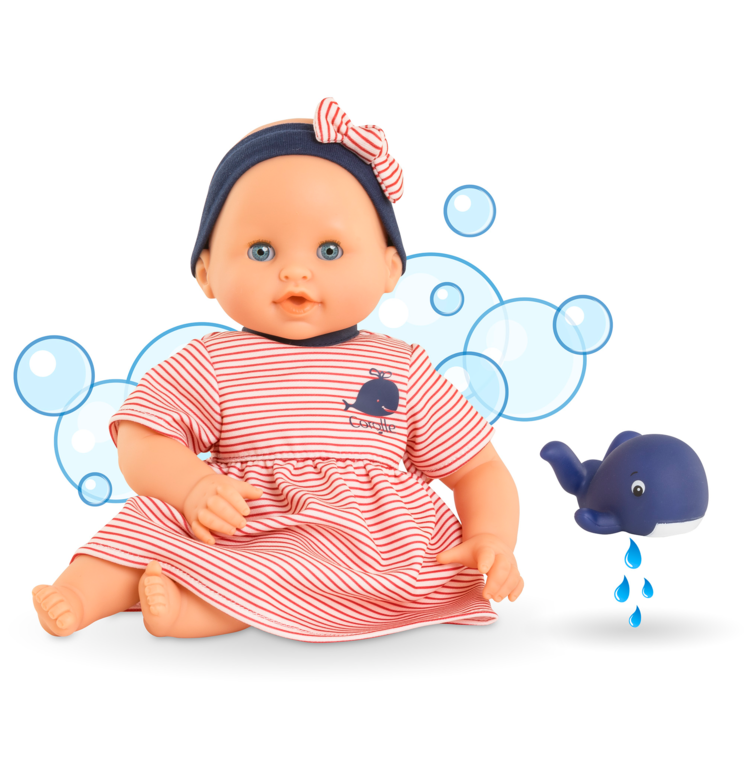 Poupon Bébé Bain Calypso - Baleine