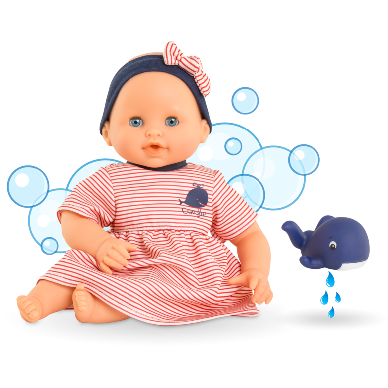 Poupon Bébé Bain Calypso - Baleine