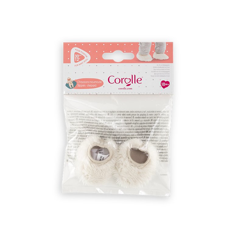 Chaussons Moumoute pour poupon 30 cm