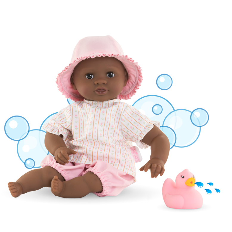 Poupon Bébé Bain Alyzée Tulipes