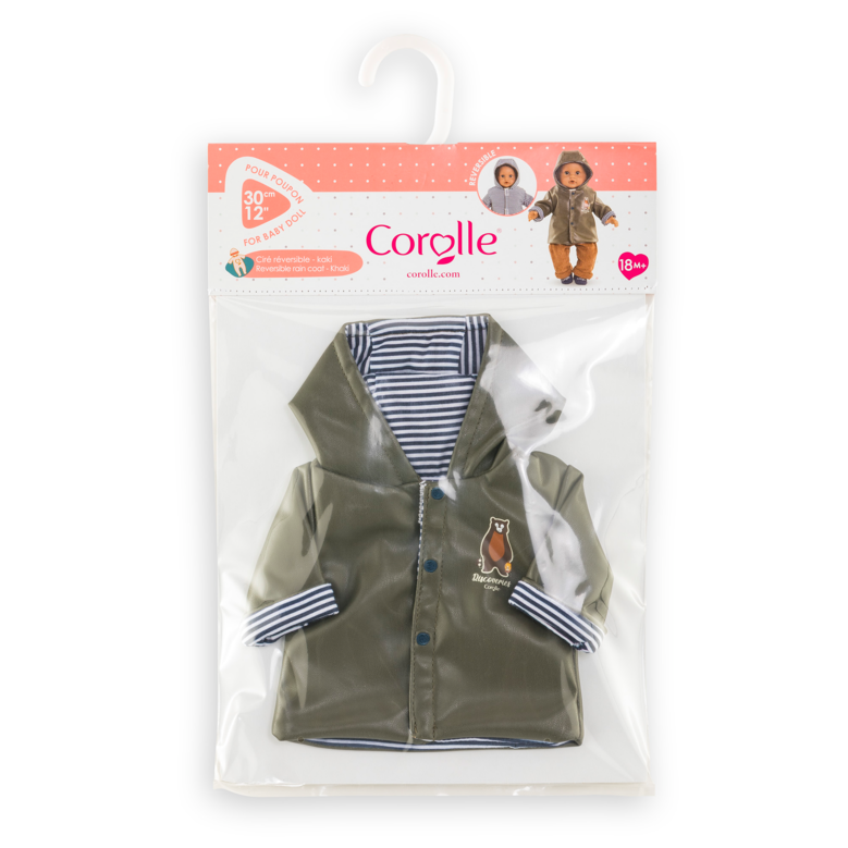 Ciré réversible Petit Explorateur pour poupon 30 cm