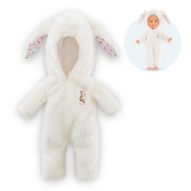 Pyjama Lapin Peluche pour poupée ma Corolle
