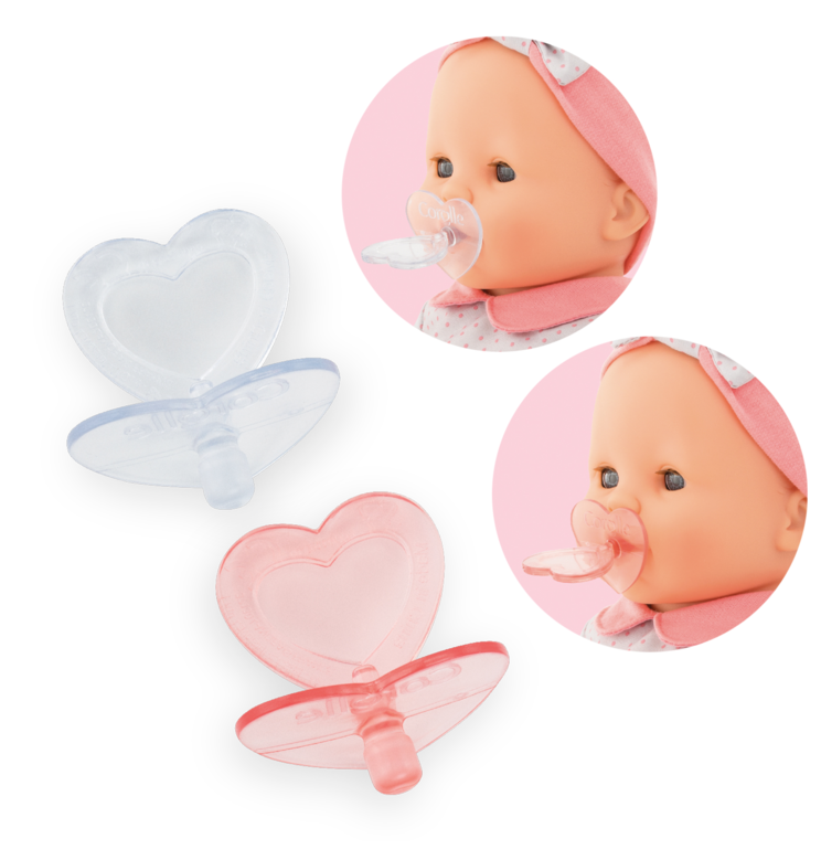 Couffin Tressé Peluche Rose et Tétines