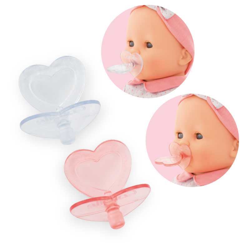 Couffin Tressé Peluche Rose et Tétines