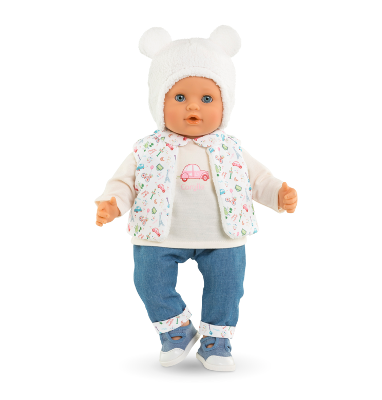 Ensemble Hiver Week-end à Paris pour poupon 36 cm