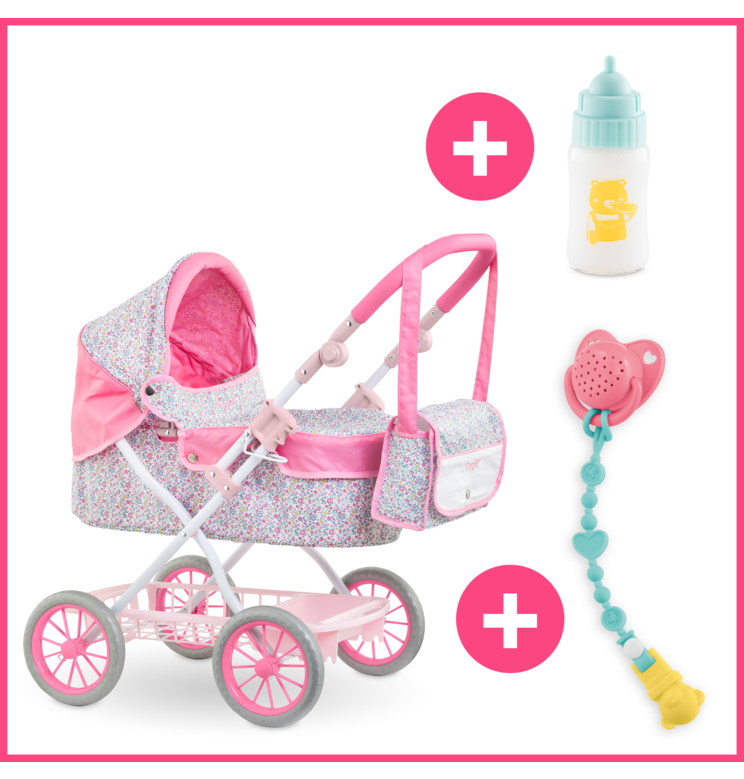 Landau Floral, Biberon Sonore et Tétine Sonore