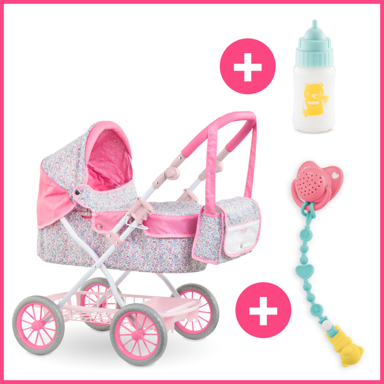 Landau Floral, Biberon Sonore et Tétine Sonore