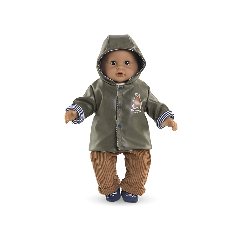 Ciré réversible Petit Explorateur pour poupon 30 cm