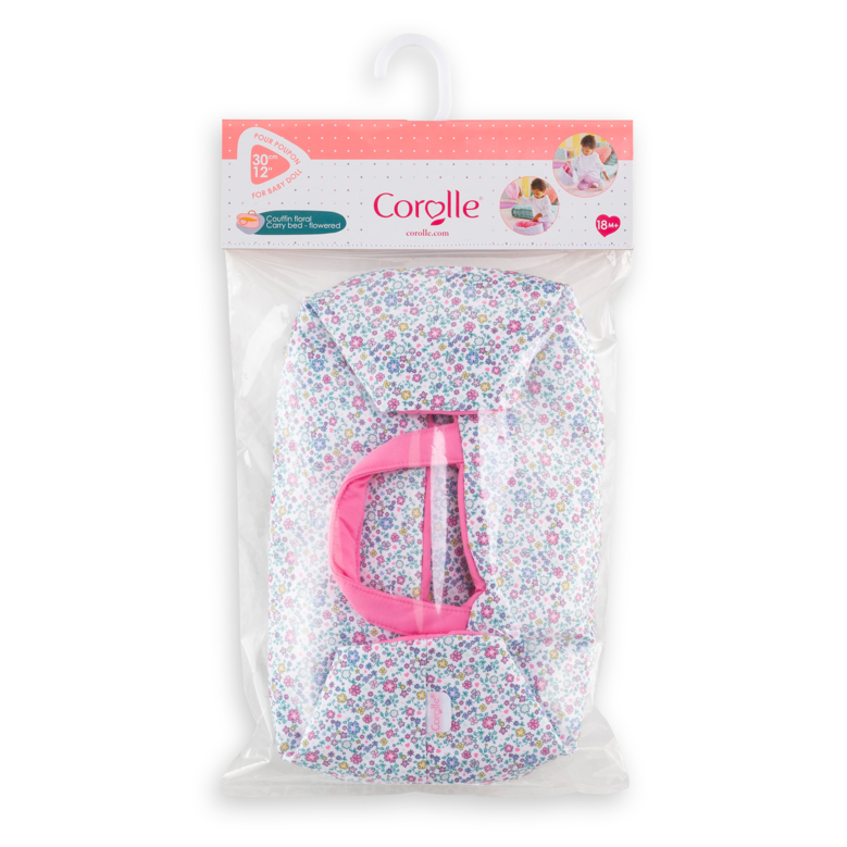 Turbulette Peluche Rose et Couffin Floral