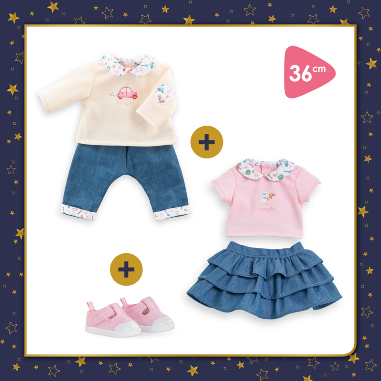 Mes Ensembles Week-end à Paris pour poupon 36 cm