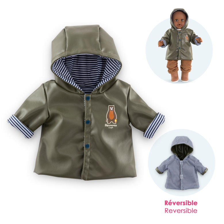 Ciré réversible Petit Explorateur pour poupon 36 cm