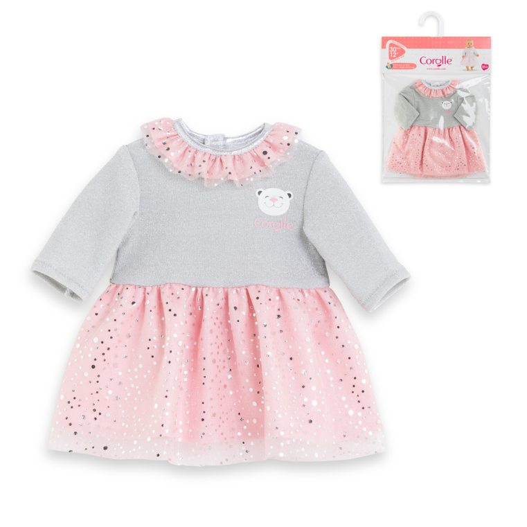 Robe Soir de Fête pour poupon 30 cm