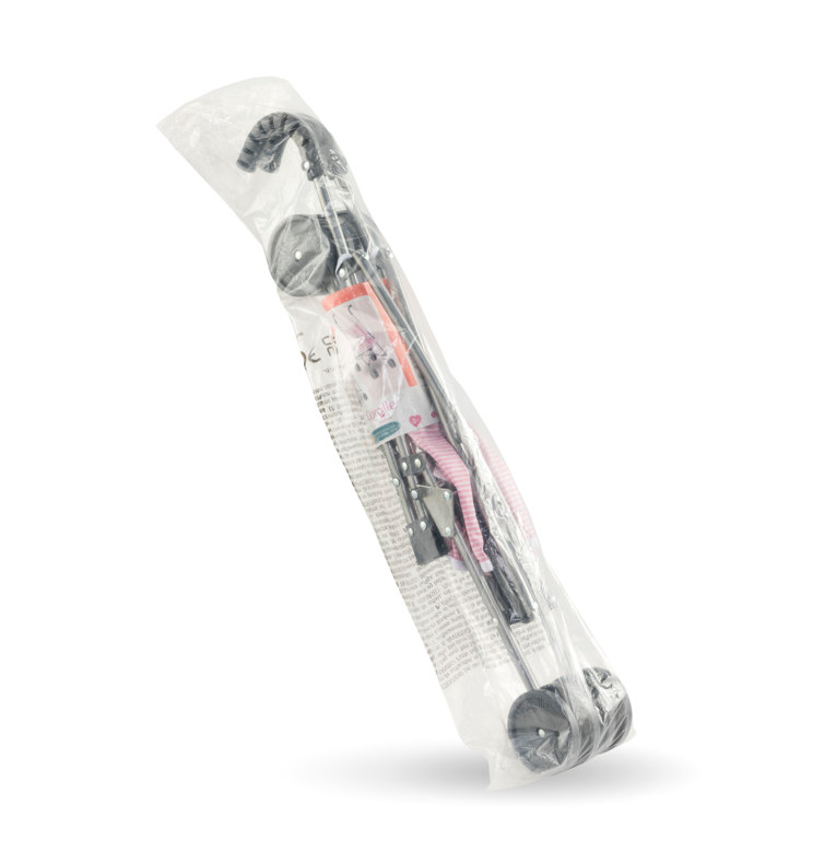 Lila Chérie se balade en Poussette Canne Rose