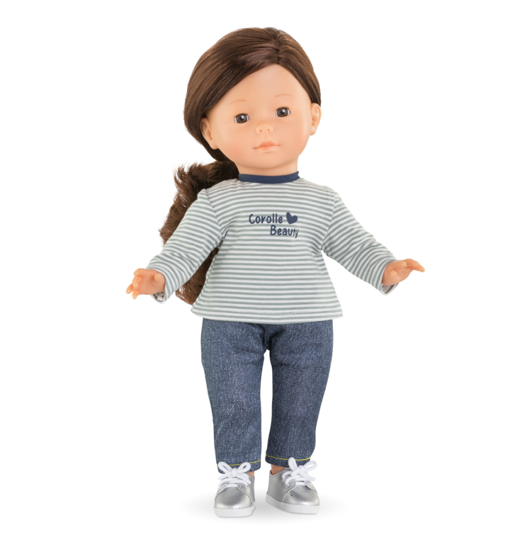 T-Shirt Rayé Manches Longues pour poupée ma Corolle