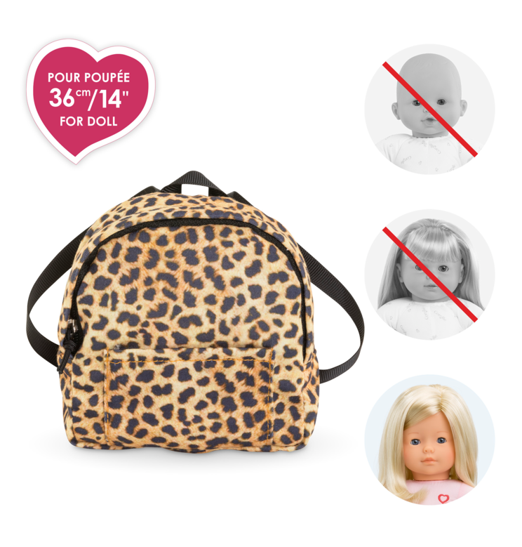 Sac à dos Léopard pour poupée ma Corolle
