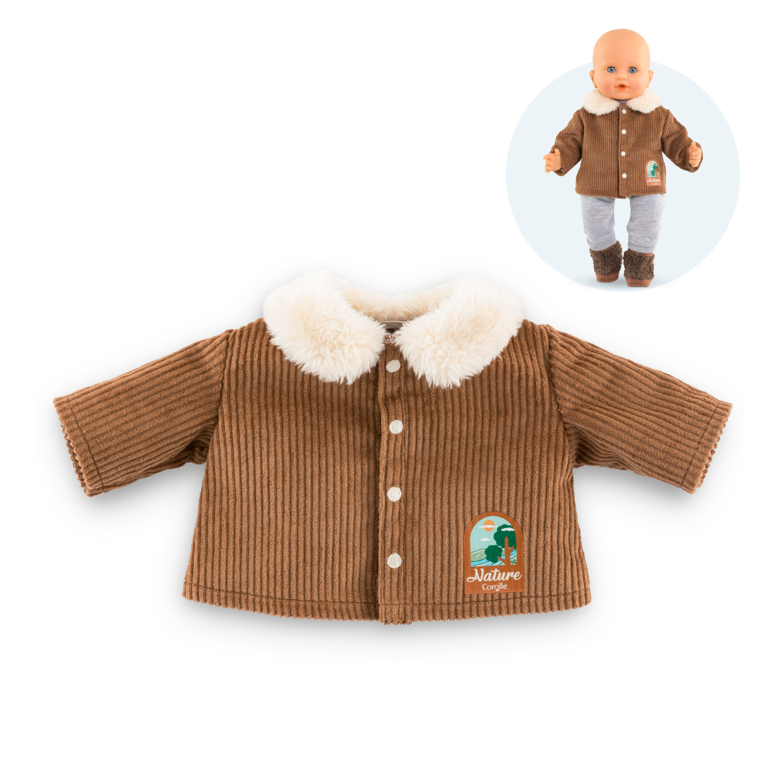 Veste velours Petit Explorateur pour poupon 36 cm