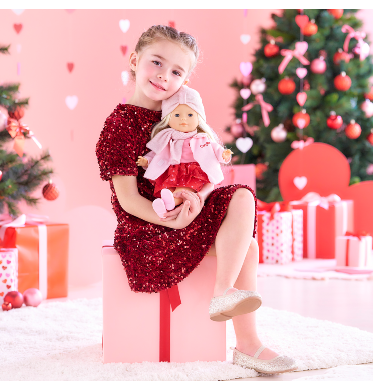 Manteau Pétales de Cœurs pour poupée ma Corolle