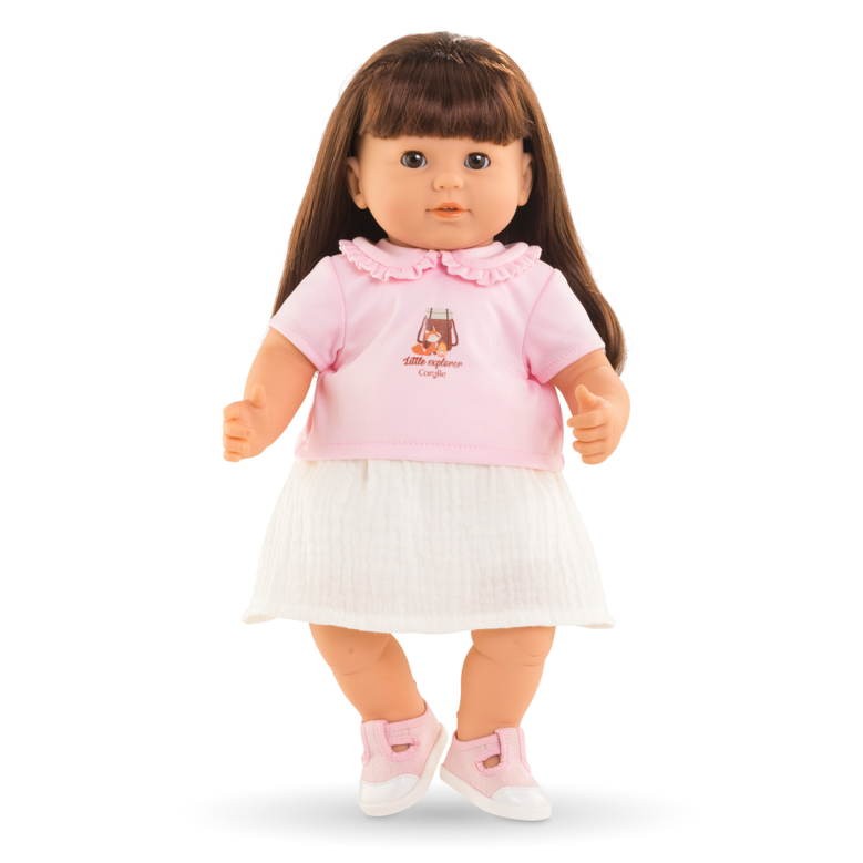 T-Shirt & Jupe Petit Explorateur pour poupon 36 cm