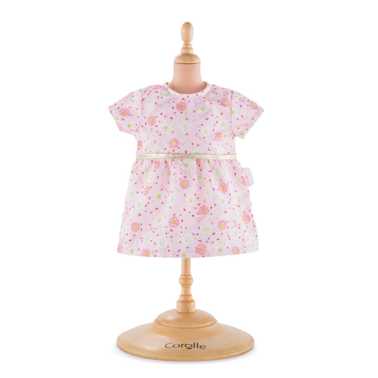 Robe Rose pour poupon 36 cm