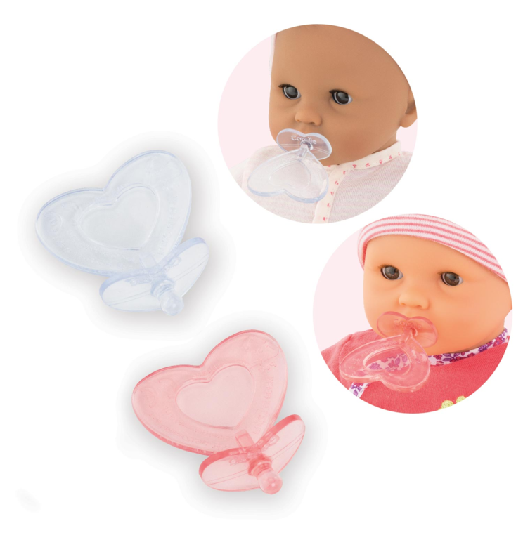 2 tétines pour poupon 30 cm