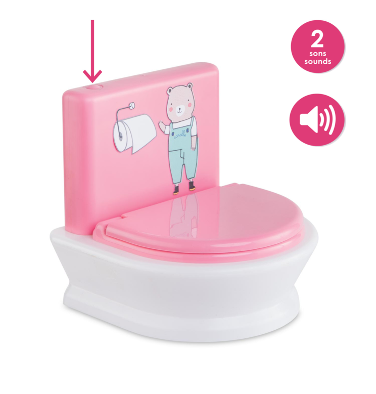 Toilettes interactives pour poupons 30 et 36 cm
