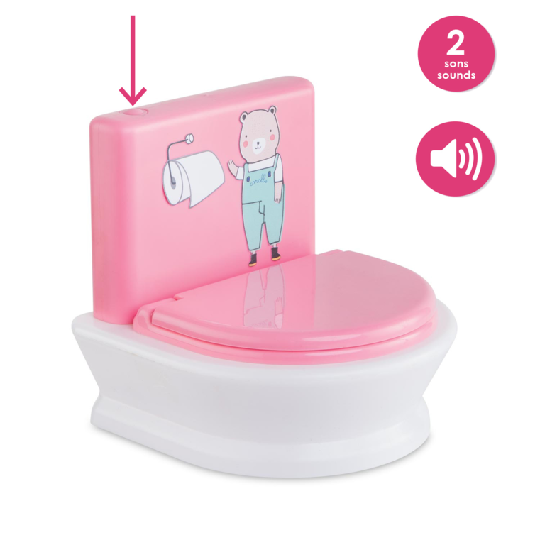 Toilettes interactives pour poupons 30 et 36 cm