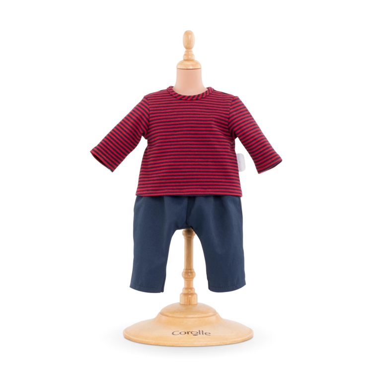 Marinière et Pantalon pour poupon 30 cm