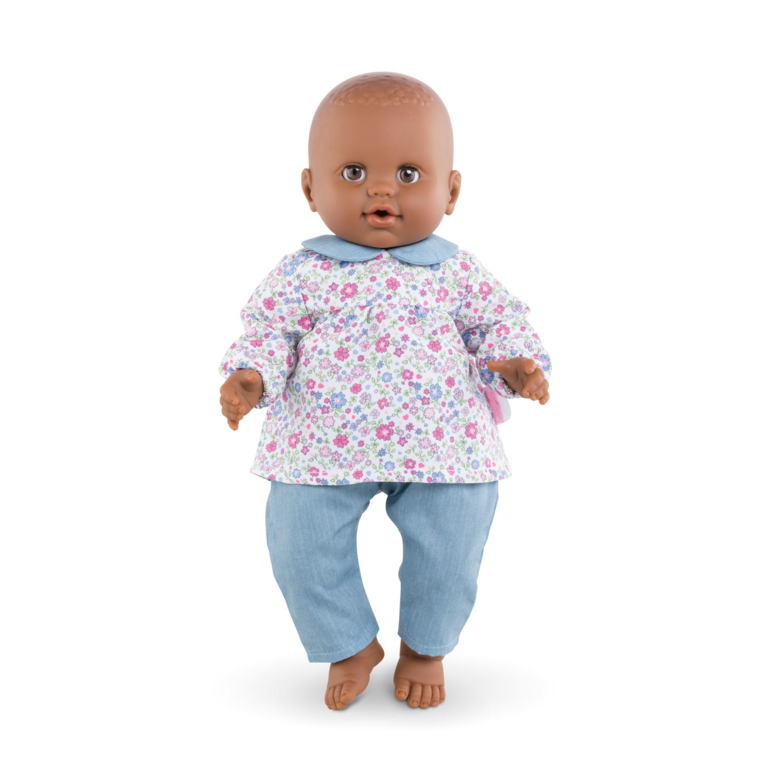 Blouse Fleurie et Pantalon pour poupon 36 cm