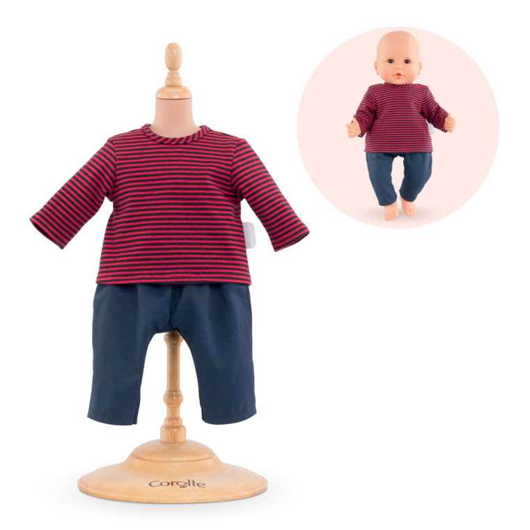 Marinière et Pantalon pour poupon 36 cm