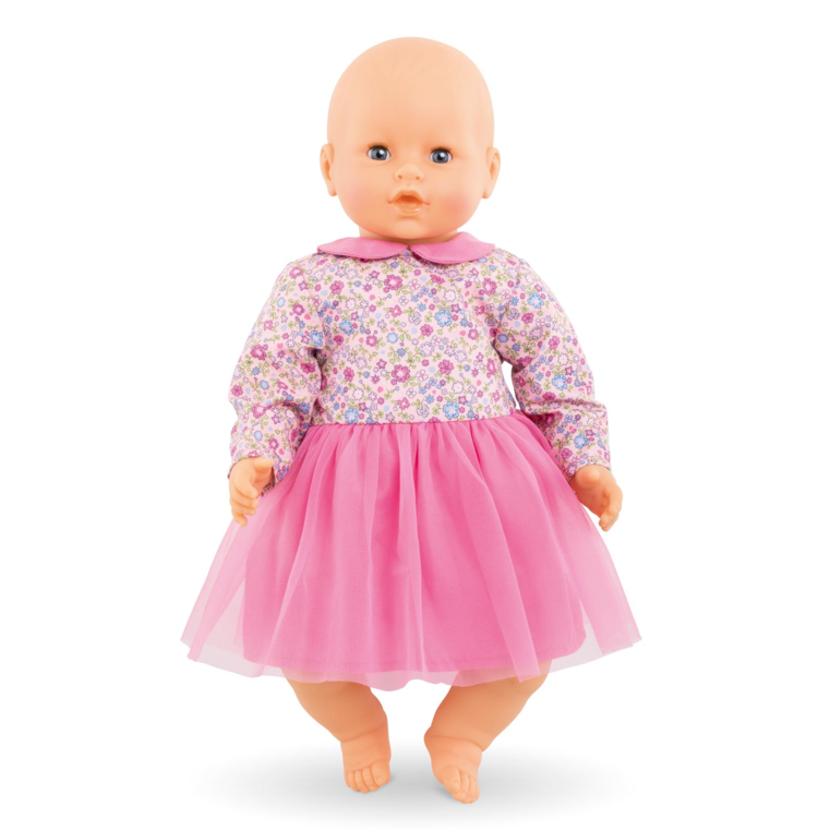 Robe Rose Manches Longues pour poupon 42 cm