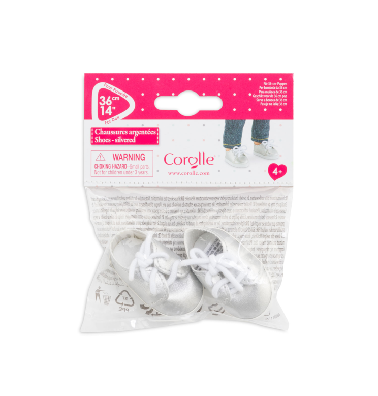 Chaussures Argentées pour poupée ma Corolle