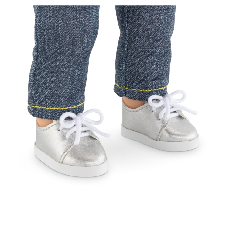 Chaussures Argentées pour poupée ma Corolle
