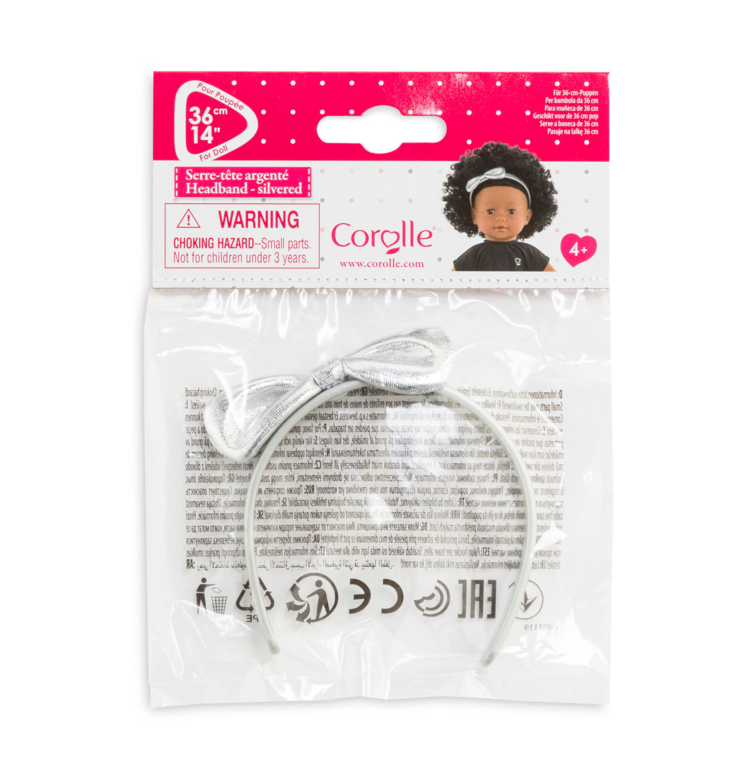 Serre-Tête Argenté pour poupée ma Corolle
