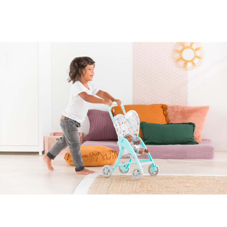 Poussette Menthe pour poupon 30 cm
