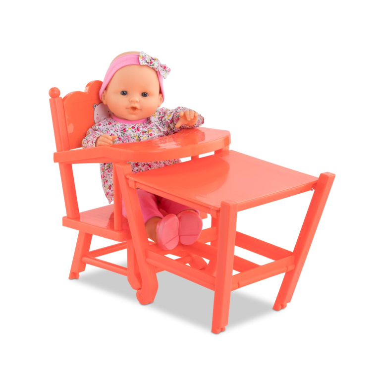 Chaise Haute Corail pour poupons 36 et 42 cm