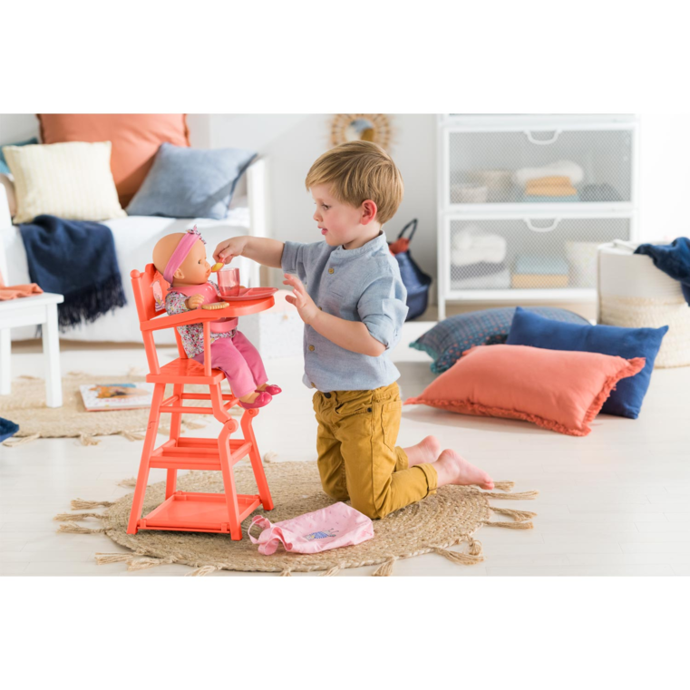 Chaise Haute Corail pour poupons 36 et 42 cm