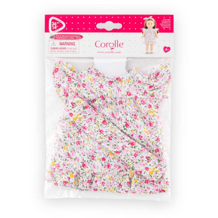 Robe Fleurie et Bandeau pour poupée ma Corolle
