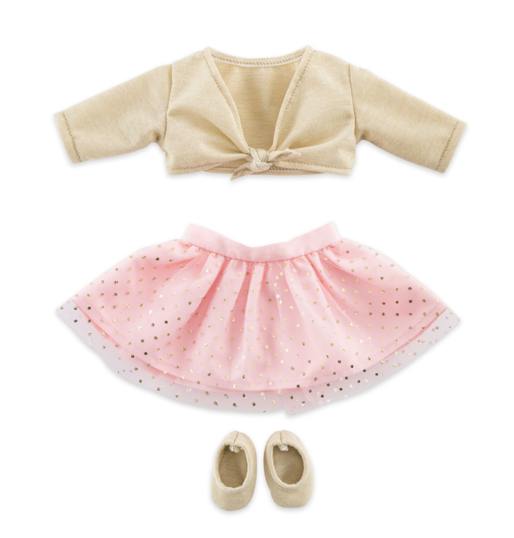 Ensemble cours de danse Rose et Or pour poupée ma Corolle