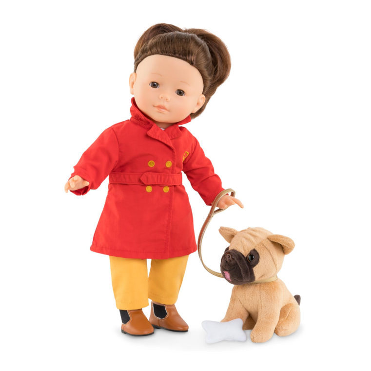 Ensemble Chien, Laisse et Os pour poupée ma Corolle 