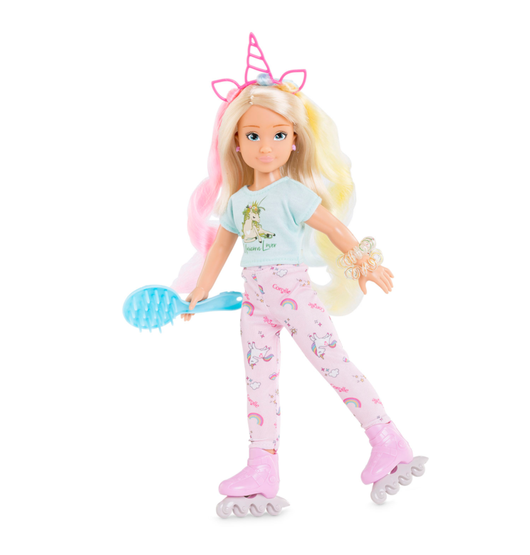 Ensemble Accessoires Coiffure Arc-en-ciel pour poupée Corolle Girls