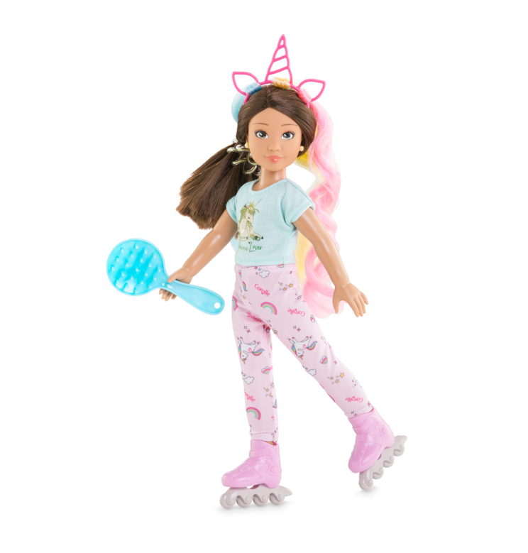 Ensemble Accessoires Coiffure Arc-en-ciel pour poupée Corolle Girls