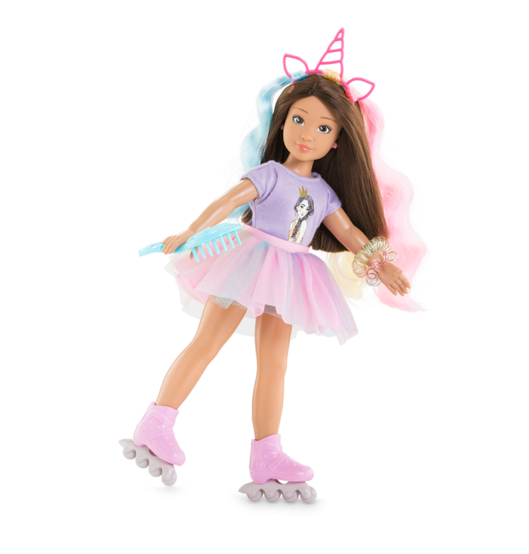 Ensemble Accessoires Coiffure Arc-en-ciel pour poupée Corolle Girls