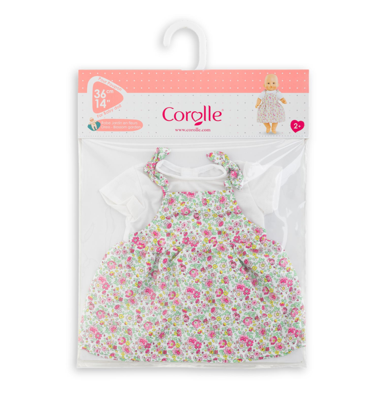 Robe Jardin en Fleurs pour poupon 36cm