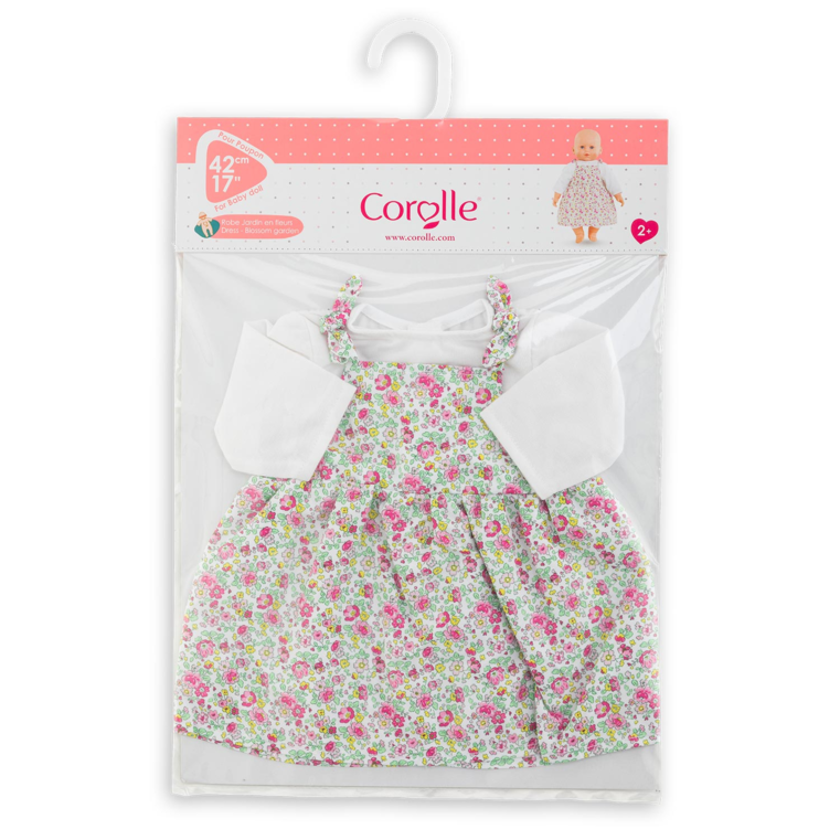 Robe Jardin en Fleurs pour poupon 42cm