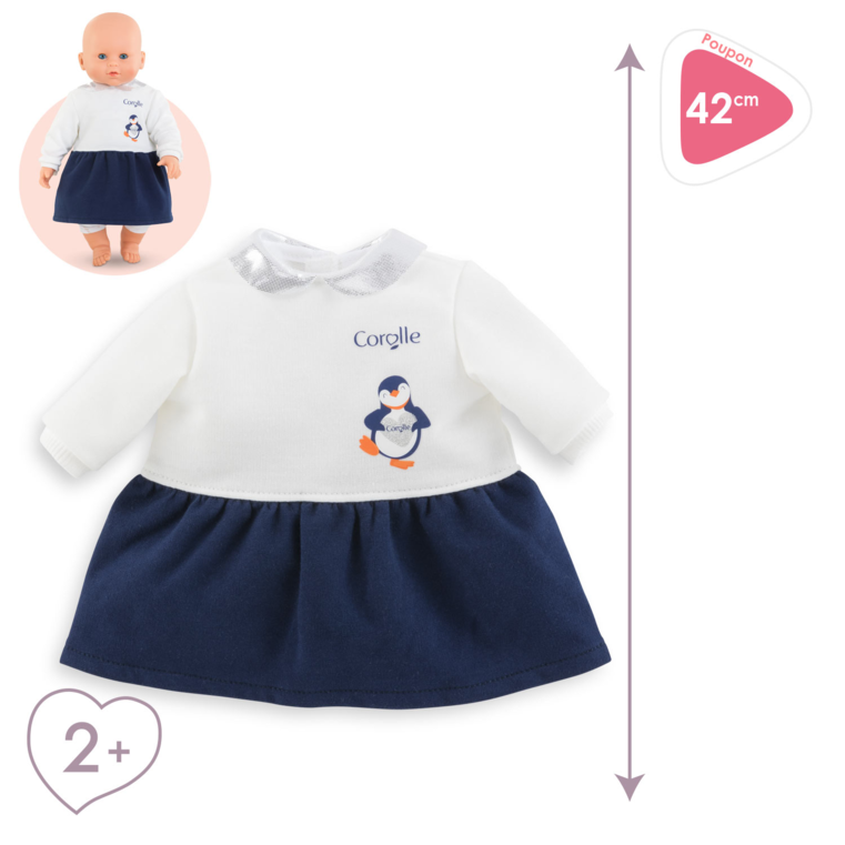 Robe Nuit Etoilée pour poupon 42 cm
