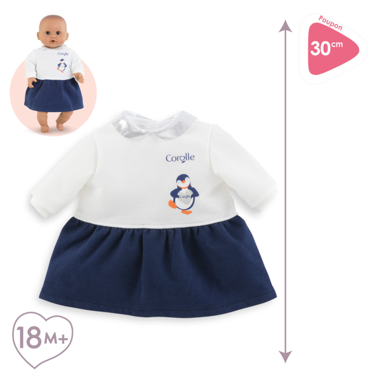 Robe Nuit Etoilée pour poupon 30 cm
