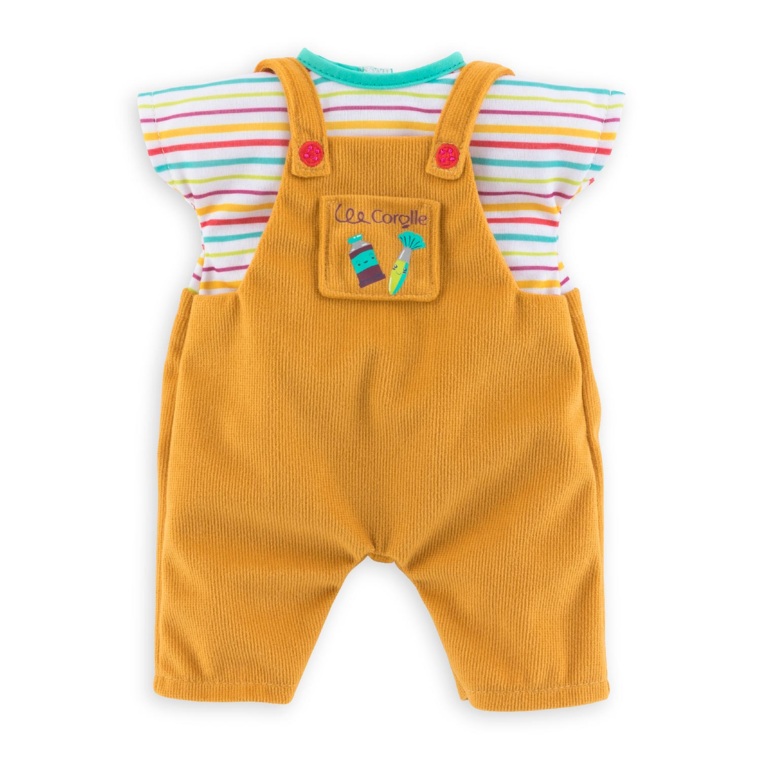 T-Shirt+Salopette Petit Artiste pour poupon 36 cm