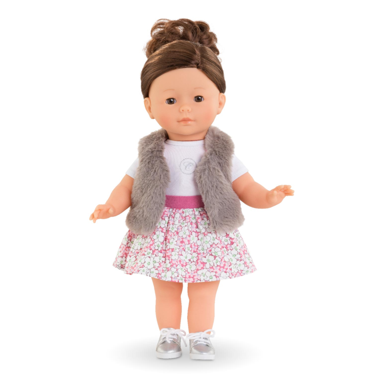 Veste Sans Manche Imitation Fourrure pour poupée ma Corolle